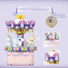 Music Box Building Toys, Rotating Carousel DIY Building Block for Girls and Boys 6 -12 Years Old, 874 pcs, STEM Construction Toy Christmas and Valentine Gifts for Adults and Aged 8 9 10 11 12 Kids