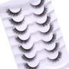 SQYlashes False Eyelashes Short Lashes Natural Look, Wispy Lashes Cat Eye 12mm - 7 Pairs, ZG67