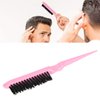Teasing Brush, Teasing Hair Brush, Plastic Handle Teasing Comb,Travel Portable Nylon Hair Beard Brush Styling Tool for Hair Sectioning for Edge Control Backcombing (Pink)