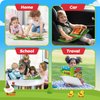 INKLAB Toddler Busy Board Ages 3-5, Learning Toys for 4 Year Old, Sensory Toys for Kids with Autism, Preschool Learning Activities, Kids Ages 3+, Activities Toy for Car Travel Airplane