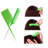 Hair Styling Comb,Highlighting Professional Styling Comb Metal Rat Tail Teasing Comb Dyeing Comb Foiling Comb for Home Hairstylist Barber Styling Weaving (4 Pcs Green)