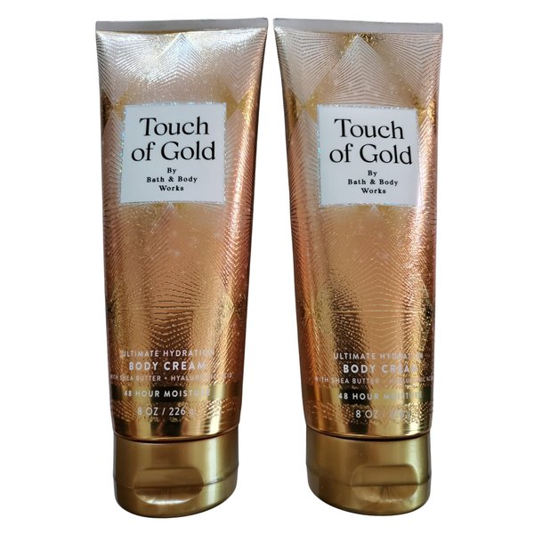 Bath & Body Works Touch of Gold Ultimate Hydration Body Cream 8 Ounces Pack of 2