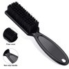 Patelai 2 Pcs Barber Blade Cleaning Brush for Clipper Cleaning Nail Cleaner Styling Brush for Fades Tapers Trimmer Manicure Salon (Black)