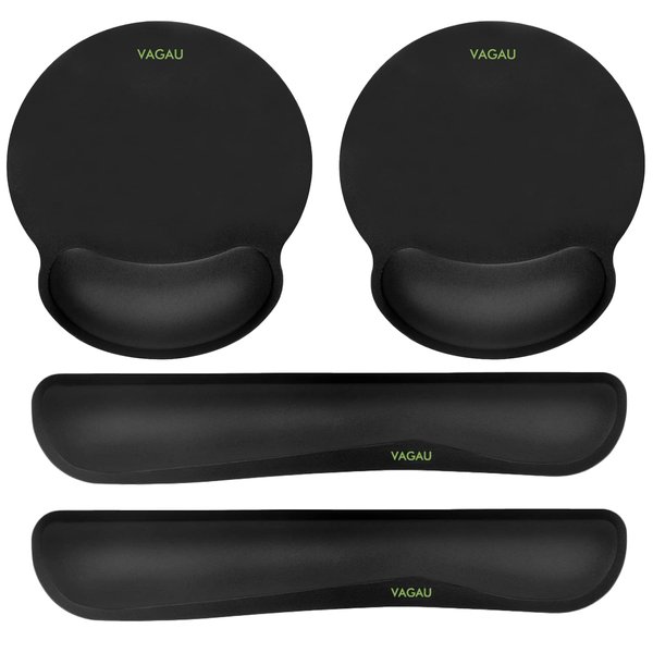 Comfy Mee Premium Memory Foam Keyboard and Mouse Wrist Rest Pads Set- for Comfortable Typing &Wrist Pain Relief (Pack of 2)