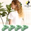 Chic & Sleek Hair Claw Clips for Women, Strong Hold Hair Clip for Thick Hair, 4 Inch Non-Slip Fashion Colorful Hair Styling for Girls (4. Pink, Khaki, Green, Black)