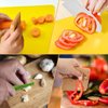 11 Pieces Wooden Kids Kitchen Knife, Kids Knife Set Include Wood Kids Knife, Serrated Edges Plastic Toddler Knife, Crinkle Cutter, Sandwich Cutter, Y Peeler, Cutting Board