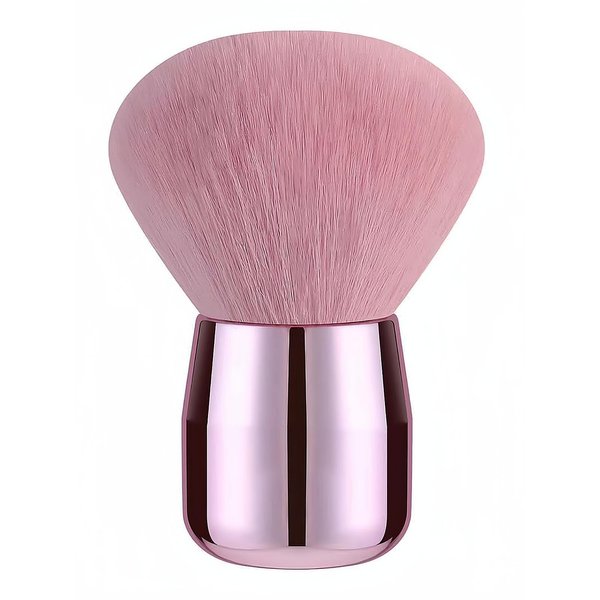 RUNGANG Nail Dust Brush, Nail Art Dust Powder Remover Brush, Nail Arts Dust Cleaner Brush, Soft Kabuki Cleaner Nail Duster Brush for Makeup Acrylic Nails- Pink