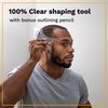 Facial Hair Shaping + Styling Tool | Lining Up & Edging Beard, Hairline, Mustache for Trimmer or Razor | Clear Guide + Bonus Pencil | The Cut Buddy
