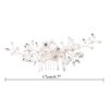 inSowni 28 Pack Silver Flower Pearl Wedding Bridal Hair Side Combs+U Shaped Hair Pins Clips Rhinestone Crystal Decorative Accessories Headpieces for Women Girls Brides Bridesmaids