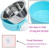 PINVNBY Bird Feeding Dish Cups, Detachable Stainless Steel Bowl, Eco-Friendly Plastic Bowl, Water and Food Bowl, Easy Installation, Prevents Upsetting, 1 Pcs