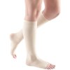 mediven Comfort for Women, 15-20 mmHg – Open Toe, Knee High Compression Stockings, Semi-Transparent Hosiery, IV-Standard, Wheat