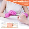120 Sets Disposable Manicure Kit Basics 3 Pieces Nail Kit, White Wood Nail File 180/180 Grit, Orange Mini Buffer 100/180 Grit, Individually Packed Mini Pedicure Set for Fingernails Toenails Nail Salon