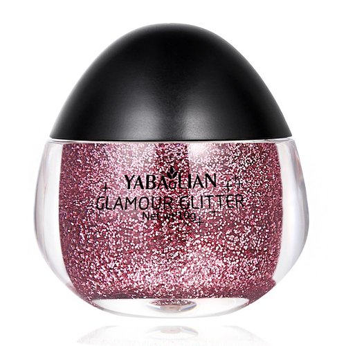 Fine Body Glitter Gel for Face, Eye, Lip, Hair, Body and Nail, Face Glitter Gel Liquid Eyeshadow Glitter Body Gel Festival Glitter Cosmetic Long Lasting Sparkling (#04 Dark Pink)