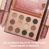 SELESTIA BEAUTY Makeup Eyeshadow Palette Her Majesty - 12 Long-Lasting Nude Shades - Ideal as Women's Gifts for Christmas - High Pigmented Eye Shadow Palette - 0.47 Oz