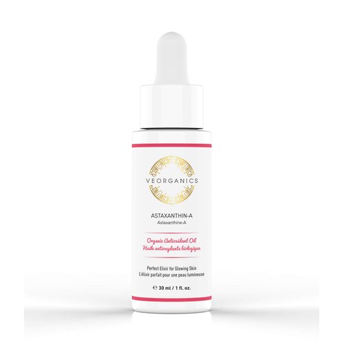 VeOrganics Astaxanthin-A Organic Facial Oil - Face Moisturizer - Face Moisturizer for Women - Face Oil for Women - Skin Oil for Face - Organic Skin Care