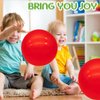 GCQJOQ 2 Pcs 9 Inch Inflatable Bouncy Balls with Hand Air Pump for Indoor Outdoor Play Balls (red)