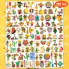 111 PCS Mexican Fiesta Temporary Tattoos Stickers Theme Birthday Party Decorations Supplies Favors Decor Taco Mexico Cinco De Mayo Pinata Tattoo Sticker Gifts For Boys Girls School Prizes Carnival