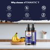 Vitamatic 2 Packs Liquid Biotin & Collagen for Hair Growth - Women & Men – Supports Glowing Skin, Healthy Hair & Nail Growth (2Fl Oz)