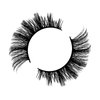 ILLPTA Fluffy Wispy Volume False Eyelashes Strip 3D, Natural Look Thick Waterproof Cat Eye Lashes, 16MM Faux Mink Demi Curly Cateye Fake Eyelashes (5D-12)