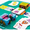 3-in-1 Family Game Set: Flight Game, Puzzle (20 pcs, 2-Sided Game Board), Card Game (24 Cards) and Board Game for Kids Ages 4-8.