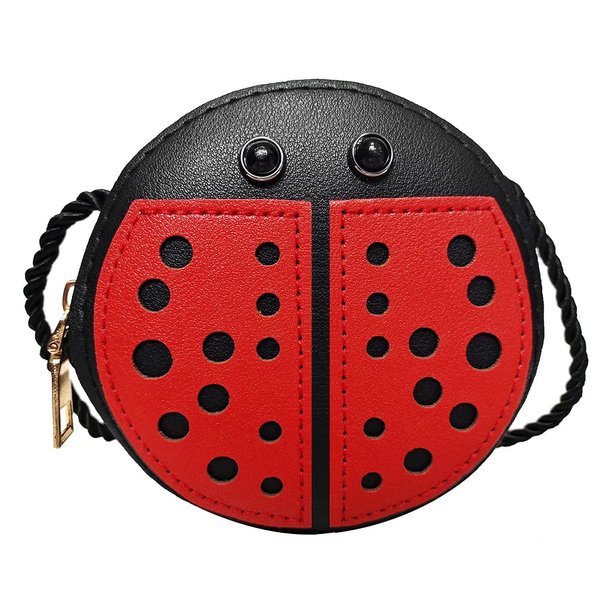 JienClound Little Girls Purse Ladybug Bag Mini PU Leather Crossbody Bag Coin Pouse Ladybug Toys for Kids Girls Gift