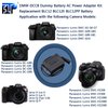 F1TP DMW-AC10 DMW-DCC8 AC Power Adapter Dummy Battery for Panasonic Lumix DMC-G5 G6 G7 GX8 G80 G81 G85 GH2 GH2K FZ200 FZ300 FZ2000 G90 G99 Cameras.