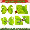 4Pcs Green Hair Bow Clips for Christmas Costume Decorations Women Girls Costume Accessories Dress up