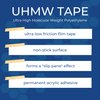 TapeCase, 3/4-5-423-5, Squeak Reduction UHMW Polyethylene Tape, High Tack Acrylic Adhesive, Translucent, 3/4 in x 15 ft, 1 Count