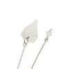 Crystal Pendulum Made of Natural Quartz for Dowsing Divination Chakra Reiki. Pointed with Chain and Jewelry Pouch