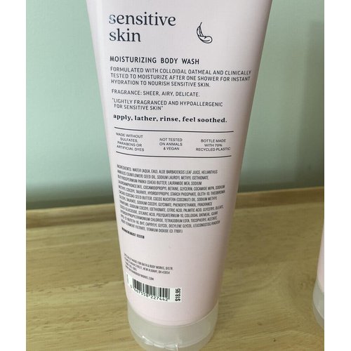 2 Sensitive Skin Colloidal Oatmeal Moisturizing bath Body Wash