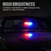 Xprite LED Red Blue Windshield Dash Emergency Strobe Lights w/Suction Cups for Police Law Enforcement POV Vehicles Trucks Rear Deck Hazard Warning Flashing Traffic Light (Others Color Available)
