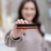 GranNaturals Boar & Nylon Bristle Teasing Brush - Palm Size Teasing Comb for Hair Sectioning for Edge Control, Backcombing, Smoothing, and Styling Thin & Fine Hair to Create Volume