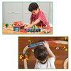 KipiPol Battery Operated Action Locomotive Toy Train Set for Wooden Train Tracks, (Magnetic)-Compatible with Thomas The Train Toys, Brio Train Set for Toddlers 3-5 and up, Stocking Stuffers for Kids