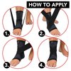 Dr. Wolf Ankle Compression Sleeve - Breathable Foot Brace For Plantar Fasciitis & Achilles Tendonitis Pain Relief For Men & Women Support For Volleyball, Tennis, Basketball, Soccer, & Running (Medium)