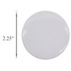 Plain white pinback button for DIY crafts - GLOSSY, standard sizing (2.25 inches) - single button