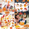 Leaf Foam Stickers Fall Craft Sticker for Autumn Thanksgiving Scrapbooking Party Decoration 250 Pcs