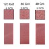 Tonmp 15 PCS 3" x 21" Premium Sander Belts - 5 Each of 40 80 120 Grit Aluminum Oxide Sanding Belts For Belt sander (3x21 inch)
