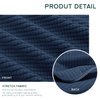 Hokway Stretch Couch Cushion Slipcovers Reversible Cushion Replacement Slipcovers Sofa Cushion Covers(Dark Blue, 2)