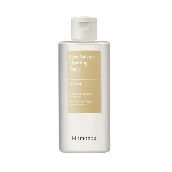 Mamonde Lipid Balance Cleansing Water – Gentle Vegan Makeup Remover, Micellar Amino Acid Cleanser, 8.45 Fl Oz