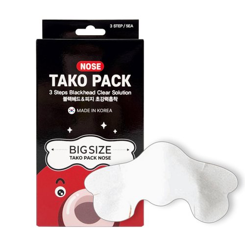 Nightingale 3 Step Tako Pack Nose l Deep Cleansing Nose Pore Strips for Blackhead & Whitehead Removal l Systematic 3step management of melting, pulling out, and tightening l Big-Sized Perfect Fit