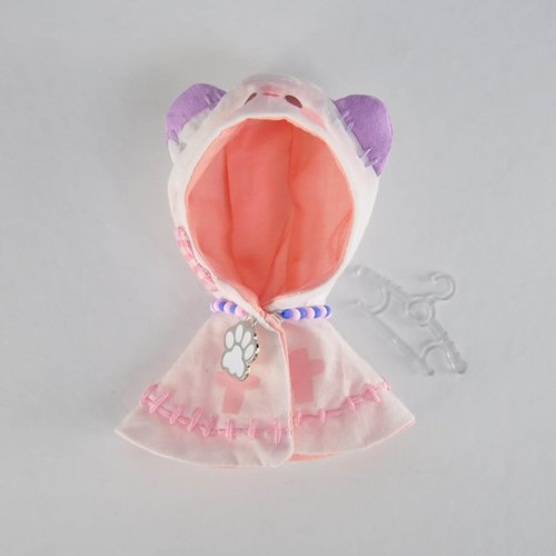 YMY OB11 Cloak Doll Clothes Doll Accessories Cute Clothes Gift for Boys and Girls（Pink）