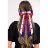 Boderier 4th of July Hair Bows for Women Red White Blue Hair Bow Clips Jeweled Star Patriotic Ribbon Hair Clips Independence Day Hair Accessories Fourth of July Party Favors