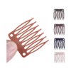 50pcs/Lot Hair Wig Plastic Combs and Clips For Wig Cap Wig Combs for Making Wig(Light Brown)