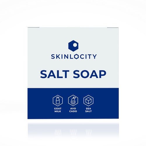 Skinlocity Facial Soap, Salt Soap Facial Bar - Sea Salt, Goat Milk, Avocado Extract, Moisturized, Deodorizes, Nourishes, and Exfoliates