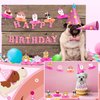 9 Pcs Dog Themed Party Decorations Pink Dog Honeycomb Centerpieces Dog Party Favors Dog Themed Birthday Party Supplies Puppy Party Decorations Pets Table Decorations for Dog Theme Birthday Party
