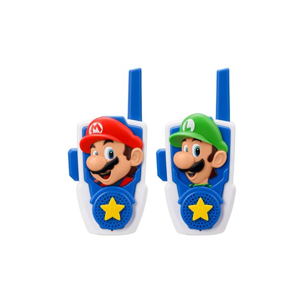 Super Mario Bros Walkie Talkies Kids Toys, Long Range, Two Way Static Free Handheld Radios, Designed for Indoor or Outdoor Games for Kids Aged 3 and Up