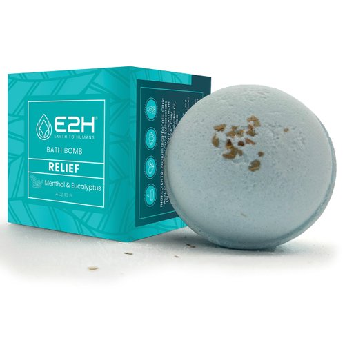E2H Relief Bath Bomb - Menthol &amp; Eucalyptus Scent