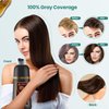 Hair Dye Shampoo 3 in 1 Hair Shampoo Instant Hair Dye Herbal Ingredients for Women & Me Hair Color Dye Shampoo Cover Gray White Hair in Minutes Dark Brown(500mL,17.6 Fl Oz)