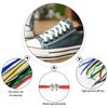HexinYigjly 8 Pairs No Tie Shoe Laces, Elastic Shoe Laces Tieless, Shoelace Replacement Shoe Laces No Tie with Metal Capsule Lock Shoelaces for Kids Adults Elderly Sneakers