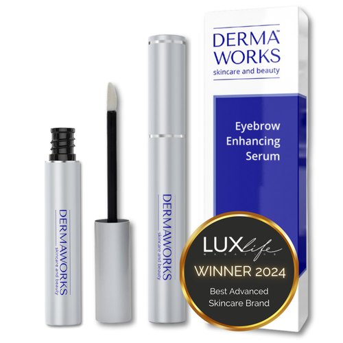 DERMAWORKS Eyebrow Growth Serum for Thicker Brows – Eyebrow Serum to Grow Brows Thicker – Eye Brow Growth Serums - Brow Serum to Grow Brows Eye Brow Serum for Growth - Eyebrow Enhancing Serum, 5ml